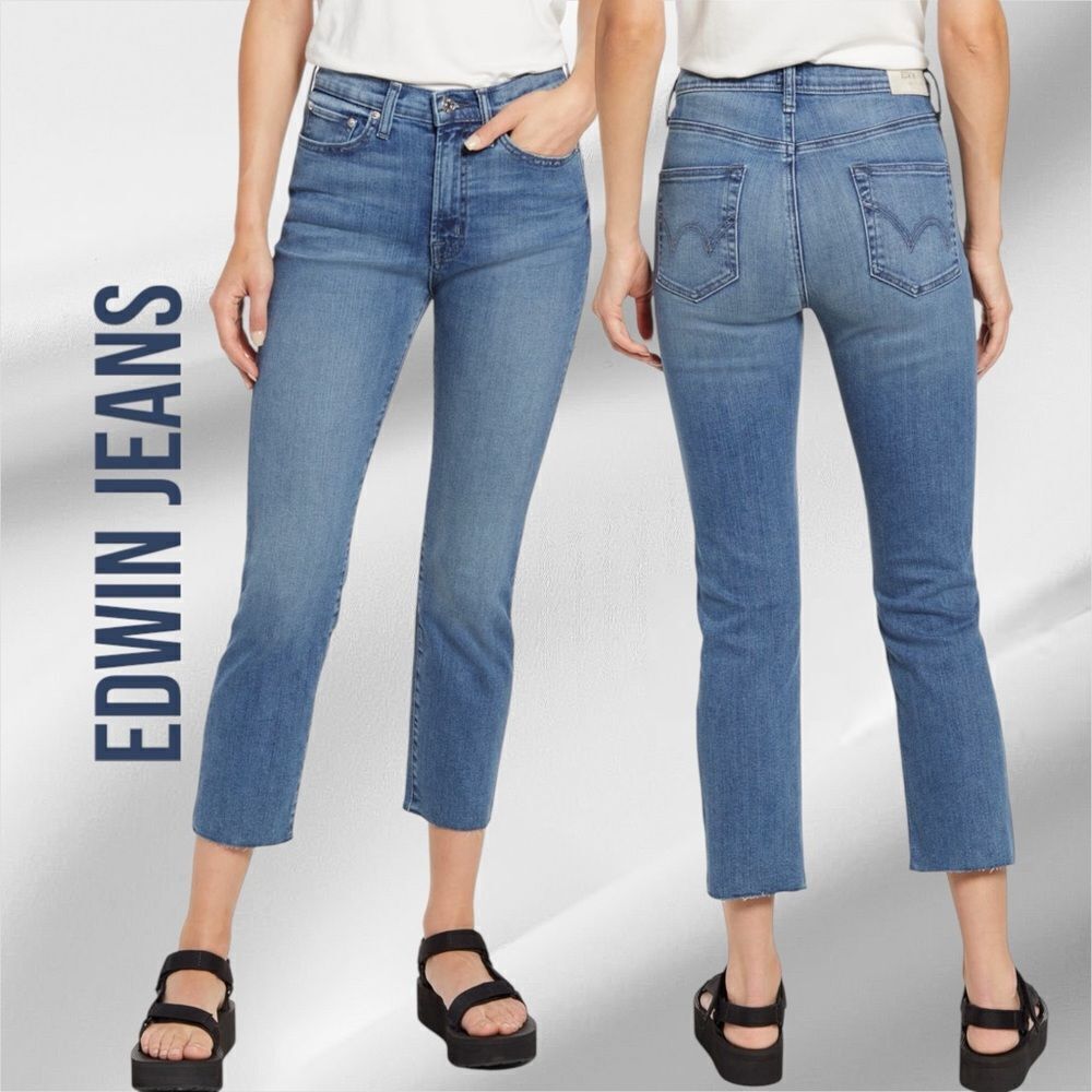 EDWIN ANTHROPOLOGIE Women’s Bree Jeans in the Size 27 in Azure Color